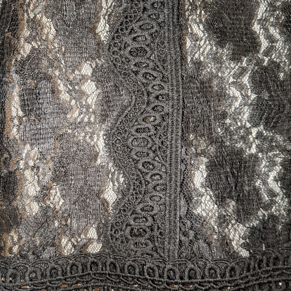 Black See through Lace Blouse - Picture 3 of 4